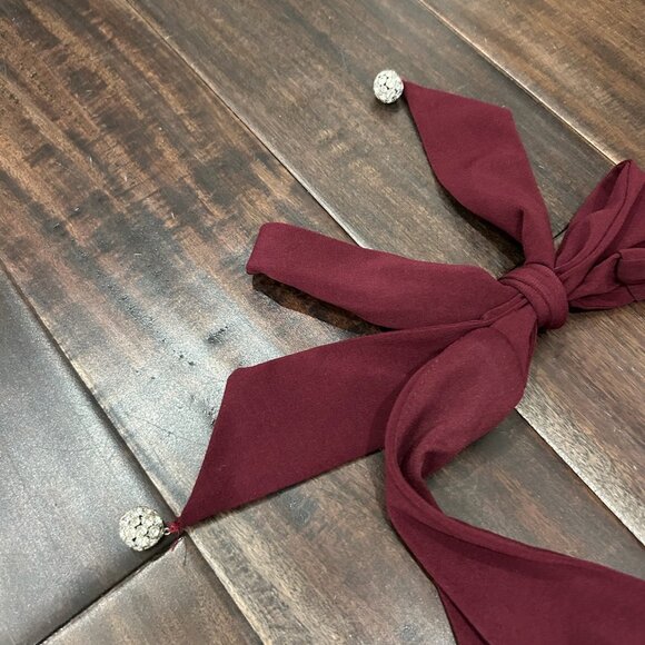 Donna Ricco Halter Dress Handkerchief Hem Burgundy Size 4 Elegant Evening Wear - Picture 4 of 10